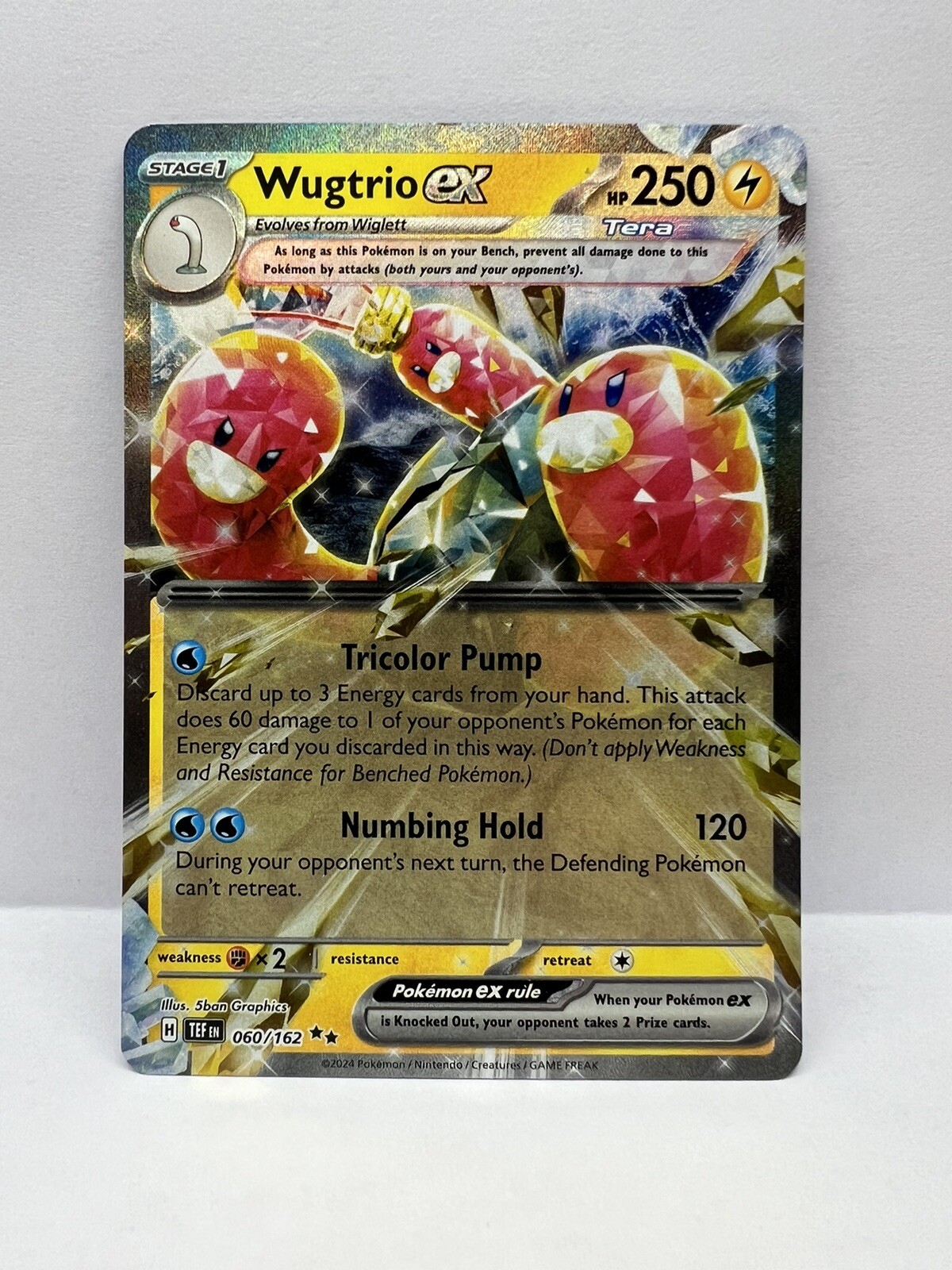 Pokémon TCG Temporal Forces - Wugtrio ex 060/162 Double Rare NM