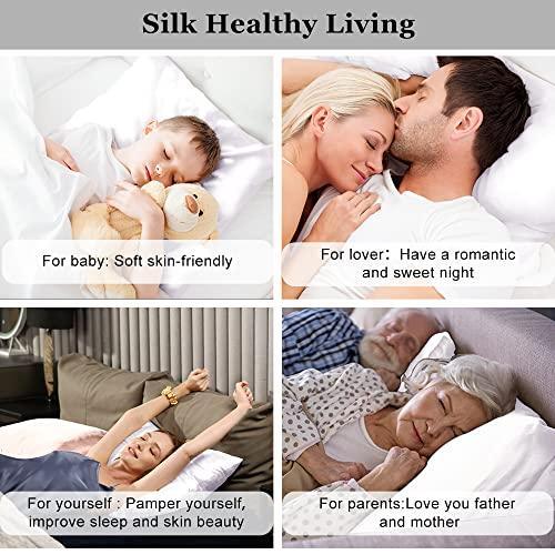 Funda de almohada de seda Ravmix para cabello y piel con cremallera oculta, ambos lados 21 mamá - Imagen 6 de 6