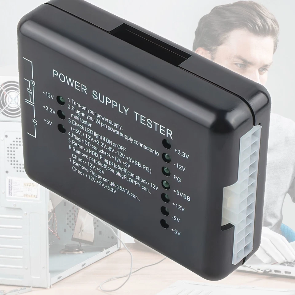 Power Supply Tester LED 20/24 Pin for PSU ATX SATA HDD - EUROPEAN STOCK! - Image 4 of 4