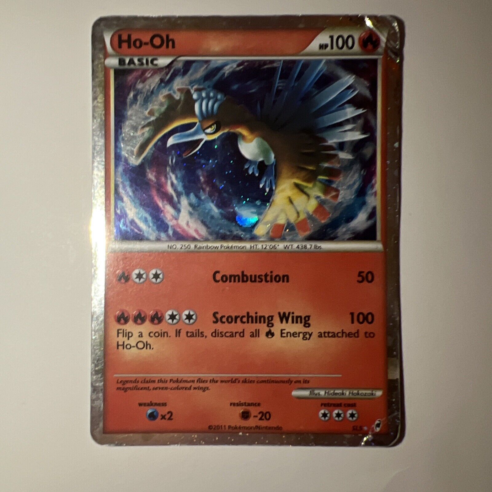 Pokemon Card Ho-Oh (Shiny)Call of Legends SL5 Shiny Secret Holo Rare 2011 HP