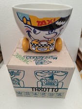 TAZZA PAZZA LATTE GIGLIO CON LE RUOTE TAXOTTO LA CASTELLANA PORCELLANA RUOTAZZA