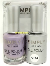 Simply Gel Color Nail Polish Soak Off 0.5fl.oz UV/LED Gel Nail Color Duo O-74