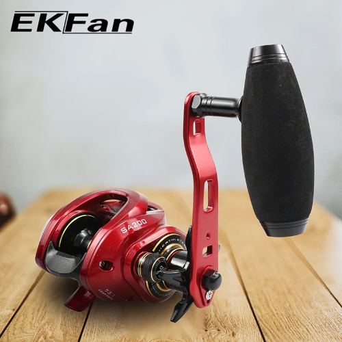 EVA Knob+112MM Metal Handle Baitcasting Fishing Reel T-shaped 8*5mm Double Holes - Picture 16 of 32
