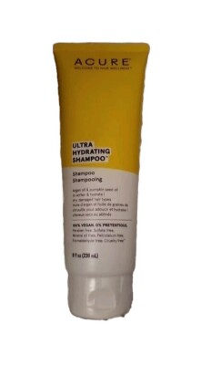 Acure Ultra Hydrating Shampoo 8oz. New Sealed. Free Ship!