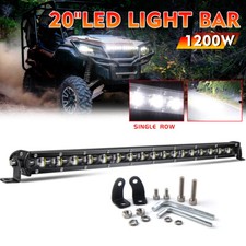 6d 20inch 1200w Slim Led Light Bar Single Row Combo Driving Truck Offroad Atv