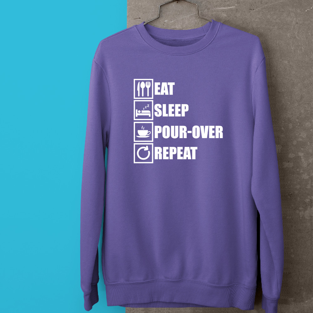 Come Duerme Vierte Repite Sudadera Frijoles De Café Té Leche Tetera Regalos