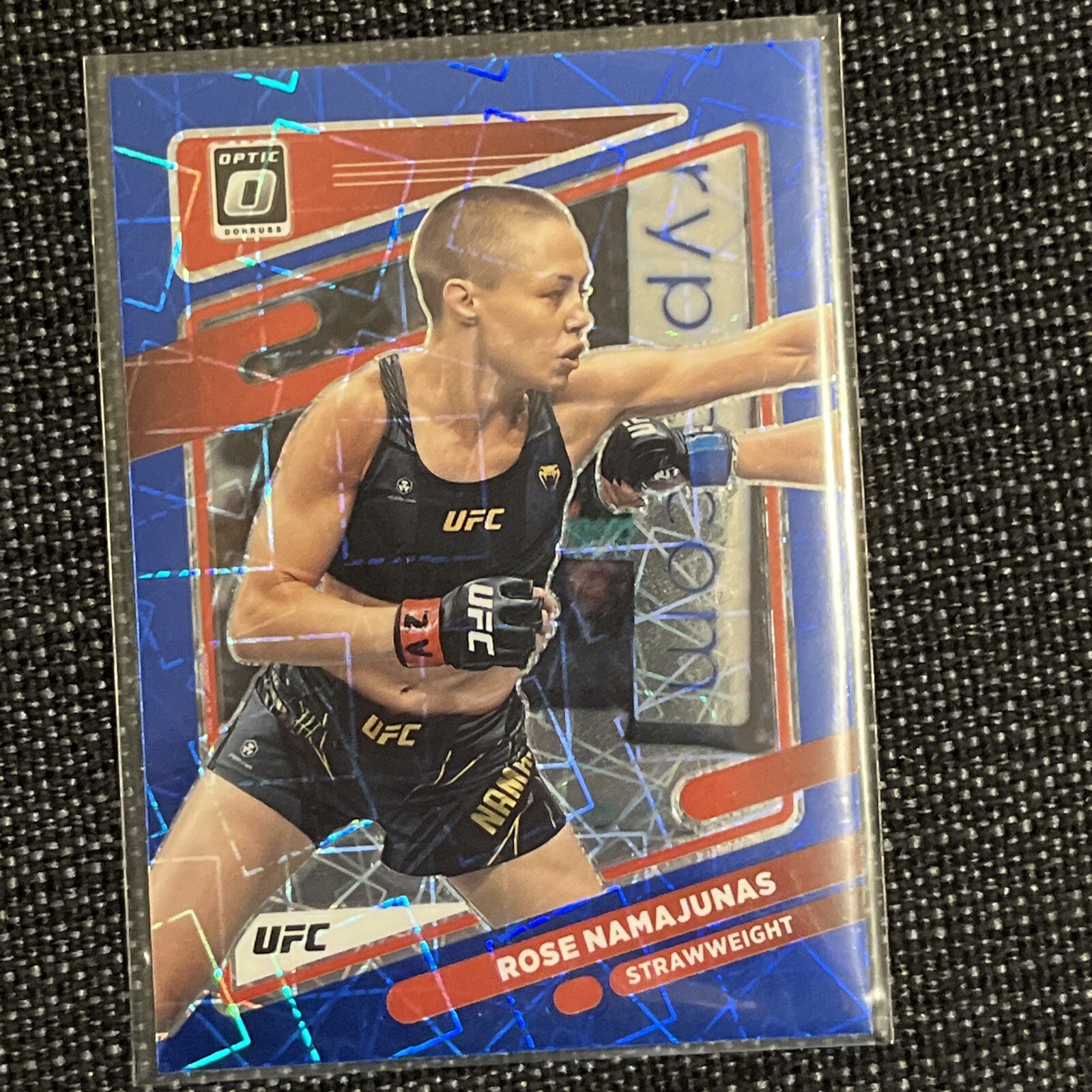 2022 Panini Donruss Optic UFC- Blue Velocity #90 Rose Namajunas