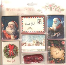 Etykiety upominkowe 6 wzorów 30 szt.