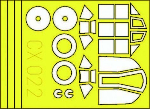 Eduard Accessories Cx022 - 1:72 Bf 109G - Masking Film - New