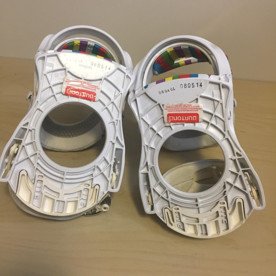 Burton LOVE PLAYBOY Loback Medium Snowboard Bindings w/ Disc Plates