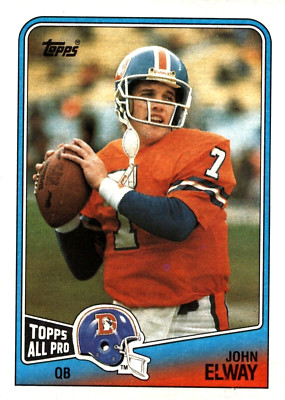 1988 Topps John Elway #23 Denver Broncos HOF - Free Shipping