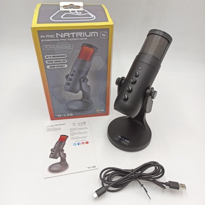 G-Lab K-Mic Natrium Mikrofon Gaming RGB Haute Qualitä Audio Support Misc