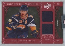 2009-10 Upper Deck Artifacts treasured swatches 5/5 Jason Pominville Buffalo