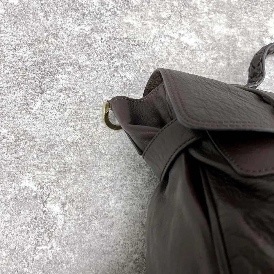 Sac fourre-tout en cuir Mulberry Alexa 2 voies sac à bandoulière marron foncé... - Photo 4/4