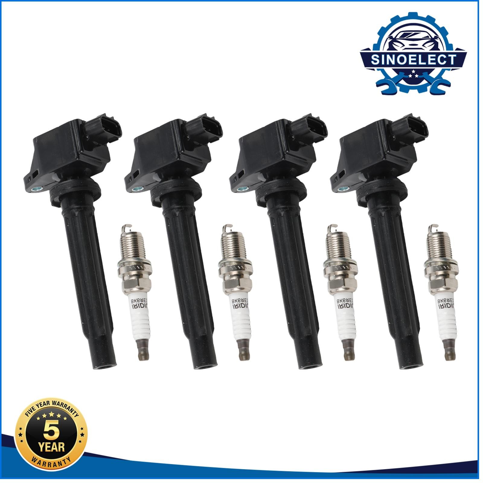 4xIgnition Coils 4xIridium Spark Plugs for Suzuki Grand Vitara 06-08 UF5622756