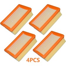 4x Flat-Pleated Filter For Karcher WD4 WD5 WD6 Premium Renovation Vacuum Cleaner
