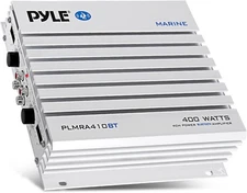 PLMRA410BT Marine Yacht Waterproof Bluetooth Amplifier 400 Watt 4-Channel Amp