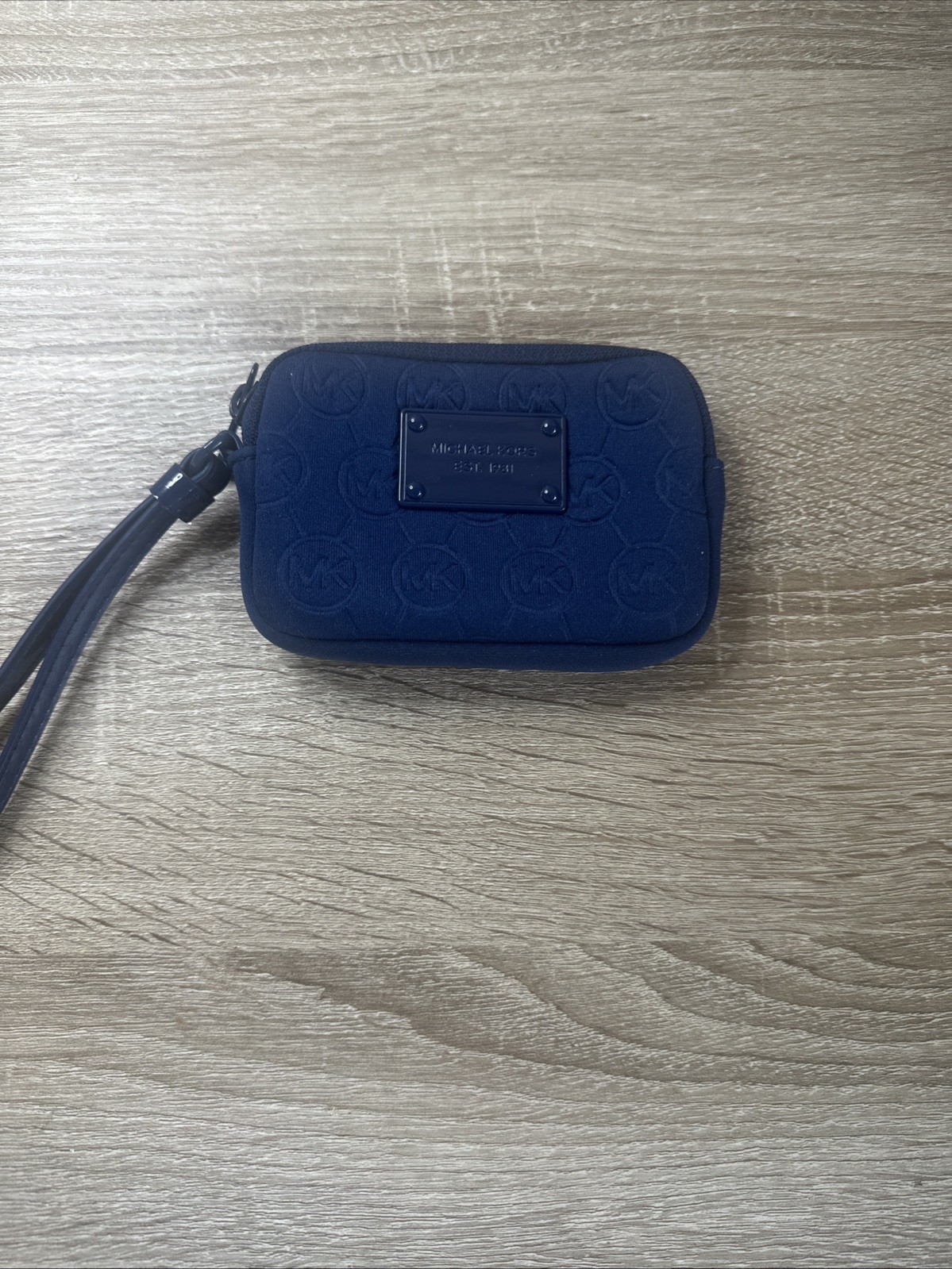 Michael Kors neoprene wristlet In Navy