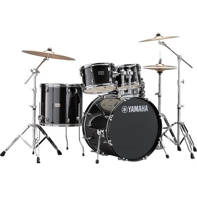 Yamaha Rydeen 5Piece Shell Pack with 22 in Bass Drum Black Glitter