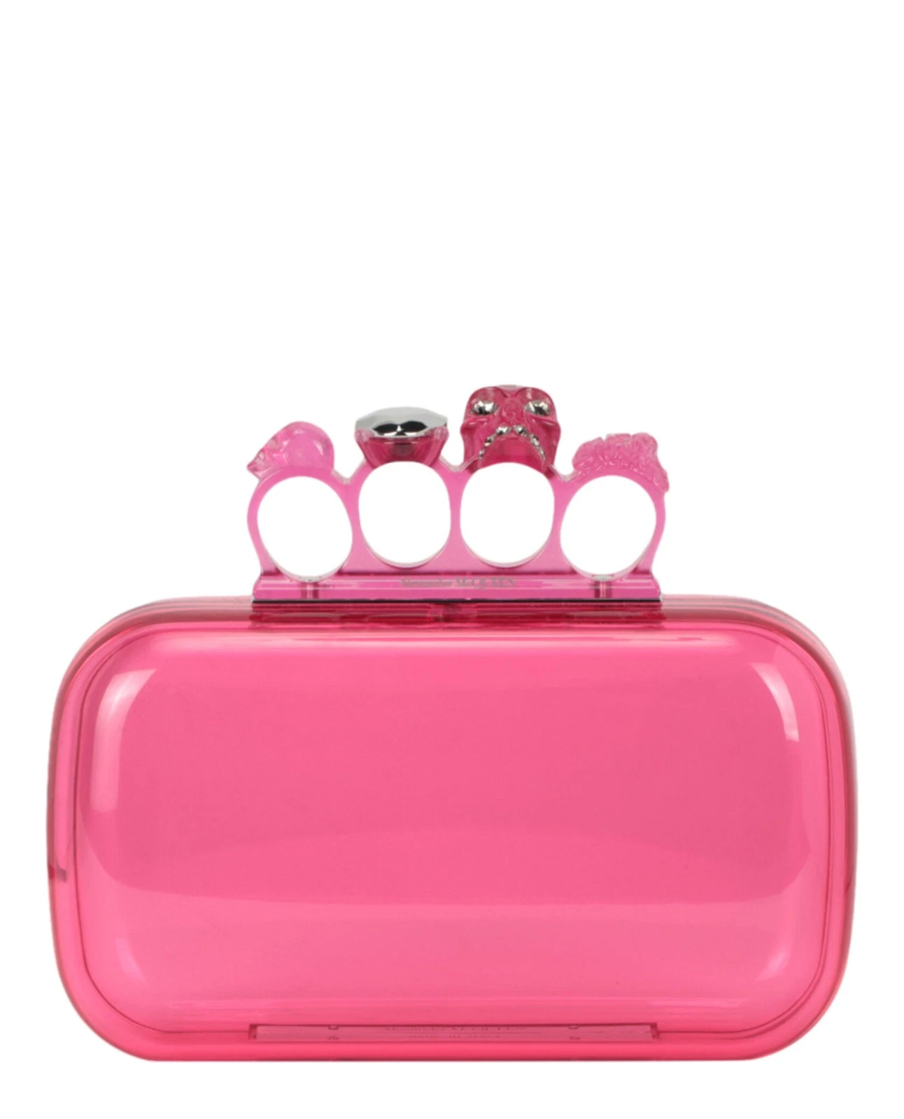 Alexander McQueen Womens Skull Four-Ring Clutch
