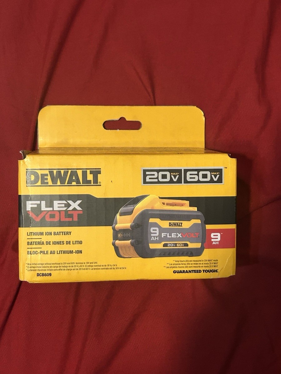 DEWALT FLEXVOLT 20V/60V MAX* 9Ah Battery DCB609 for sale online