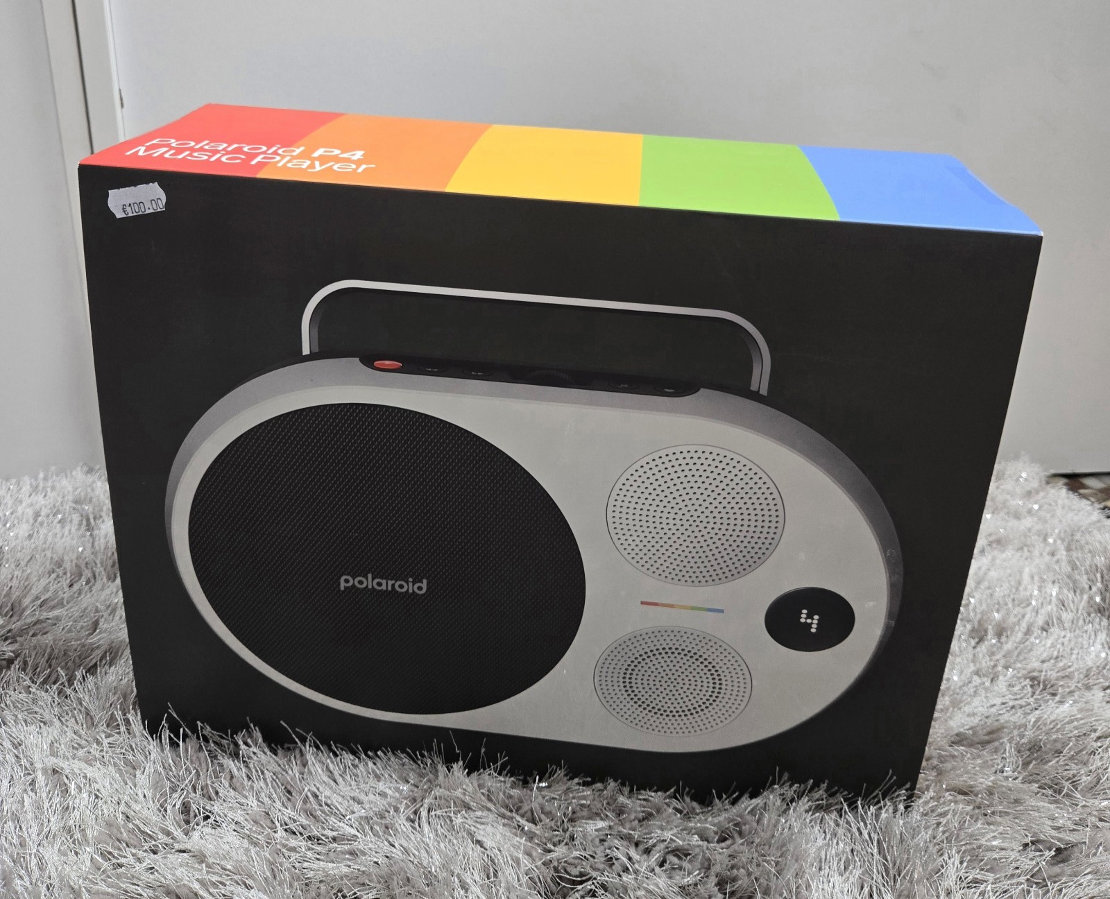 Polaroid P4 Lecteur Multimédia Bluetooth Noir Enceinte Nomade pour vos Soirées en Terrasse