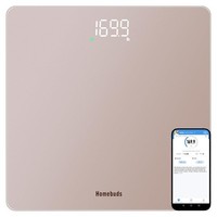 Personenwaage Digital PräZision 0,05Kg Led App Synchronisierung 182Kg RoséGold