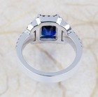 4.10Ct Blue Diamond Lab Created Ring — photo 10