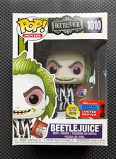 New! MINT! Funko Pop 1010 Beetlejuice 2020 NYCC Exclusive GITD in Pop Protector
