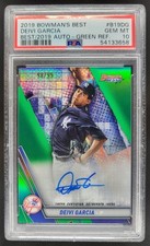 2019 Bowman's Best Deivi Garcia Best of 2019 Auto Green /99 PSA 10 Yankees BS