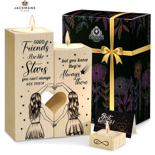CROWNLY® Friendship and Birthday Gifts for Women Thank You Can/Friend Star