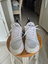 Nike Air Max 270 White Black Running AH6789-100 Women's Sz 8