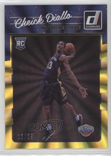 2016-17 Panini Donruss Rookies Yellow Holo Laser 12/25 Cheick Diallo #177 0b0