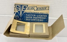 Vintage SVE Slide Binder, Cardboard  Glass Slide Mounts for 35mm