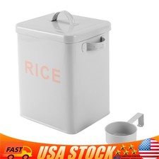 Metal Food Storage Container 6L for Rice Flour Sugar Pet Food Cereal Container