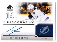 24/25 2024 SP AUTHENTIC CONOR GEEKIE C-CG CHIROGRAPHY AUTOGRAPH AUTO TAMPA BAY