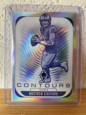 2025 Panini Phoenix Matthew Stafford Contours Silver Prizm #19 LA Rams