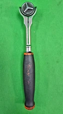 Snap On FHCNF72 3/8” compact round head swivel ratchet Good Working Condition