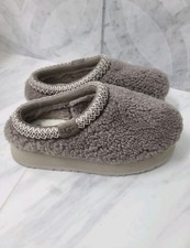UGG TAZZ MAXI CURLY PLATFORM SLIPPERS  Smoke Plum  Grey Shoes Women  s Size US 8