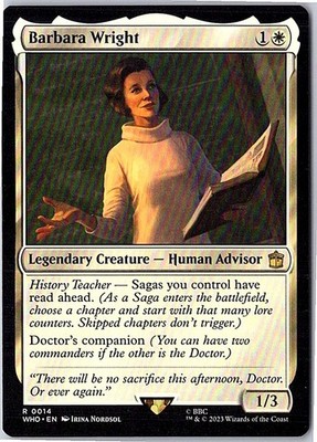 Barbara Wright Universes Beyond: Doctor Who 14 Near Mint