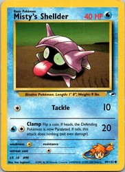 Misty's Shellder 1st Edition Gym Heroes 089/132 Common