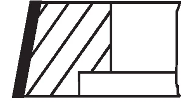 4x PISTON RING KIT 009 25 N0 FOR 176A3.000/A5.000/B7.000 146D7.000 1.7L 4cyl - Image 3 of 4