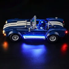 LED Light Kit for Lego 10357 Shelby Cobra 427 S/C Sports Car Model (Lights Only)