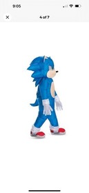 Kids Sonic Inflatable Costume Official Sonic Movie Outfit for Halloween