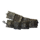 vintage French Sterling Silver Filigree Bracelet: Fleur-de-Lis Crosses