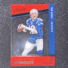 Panini 2016 Prestige Tom Brady Inside the Numbers Insert #2 Patriots
