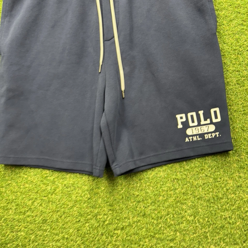 Polo Ralph Lauren Shorts Mens XL Athletic Dept Basketball Gym Sweatshorts Blue - Image 3 of 4