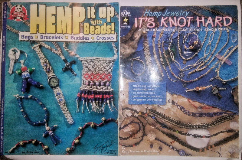 Hemp Jewelry Knots 1997 Hacker & Hite & 1998 Hemp Beading Booklets Jamie Ray