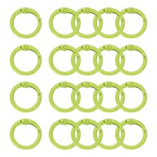 Metal Spring O Ring, 24mm / 0.94 Inch 50 Pcs Light Green