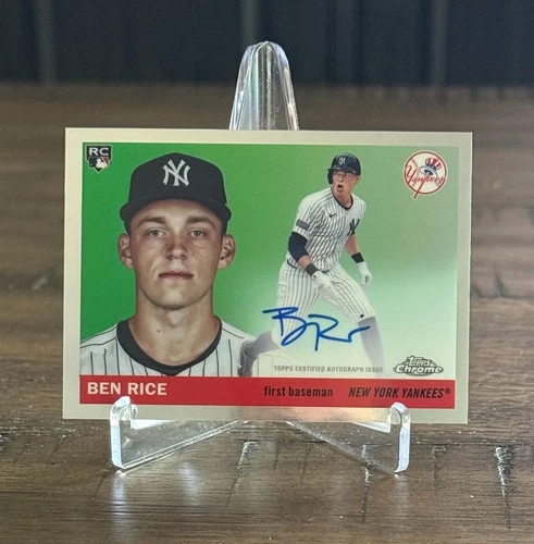 2025 Topps Chrome Platinum Ben Rice Auto Rookie RC Yankees CPA‑BR